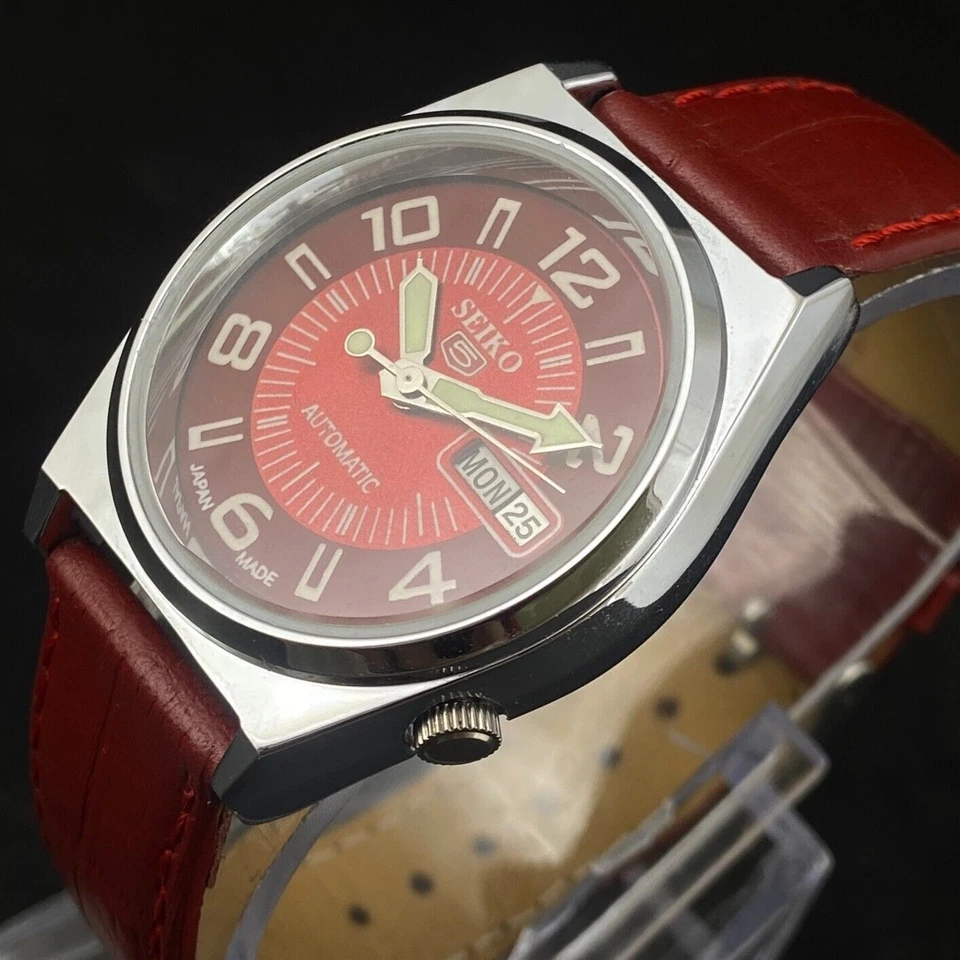 Reloj de pulsera vintage Seiko 5 automático 6309 17 joyas caballero - ENVÍO GRATUITO Foto 4 de 4