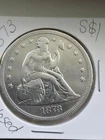 1873 Seated Liberty Silver Dollar Closed 3