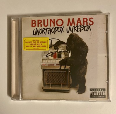 BRUNO MARS- UNORTHODOX JUKEBOX CD SIGNED AUTOGRAPHED