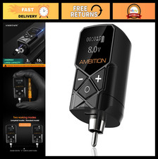 Wireless Tattoo Power Supply - Mini Portable 2400mAh Lithium Battery Pack with L