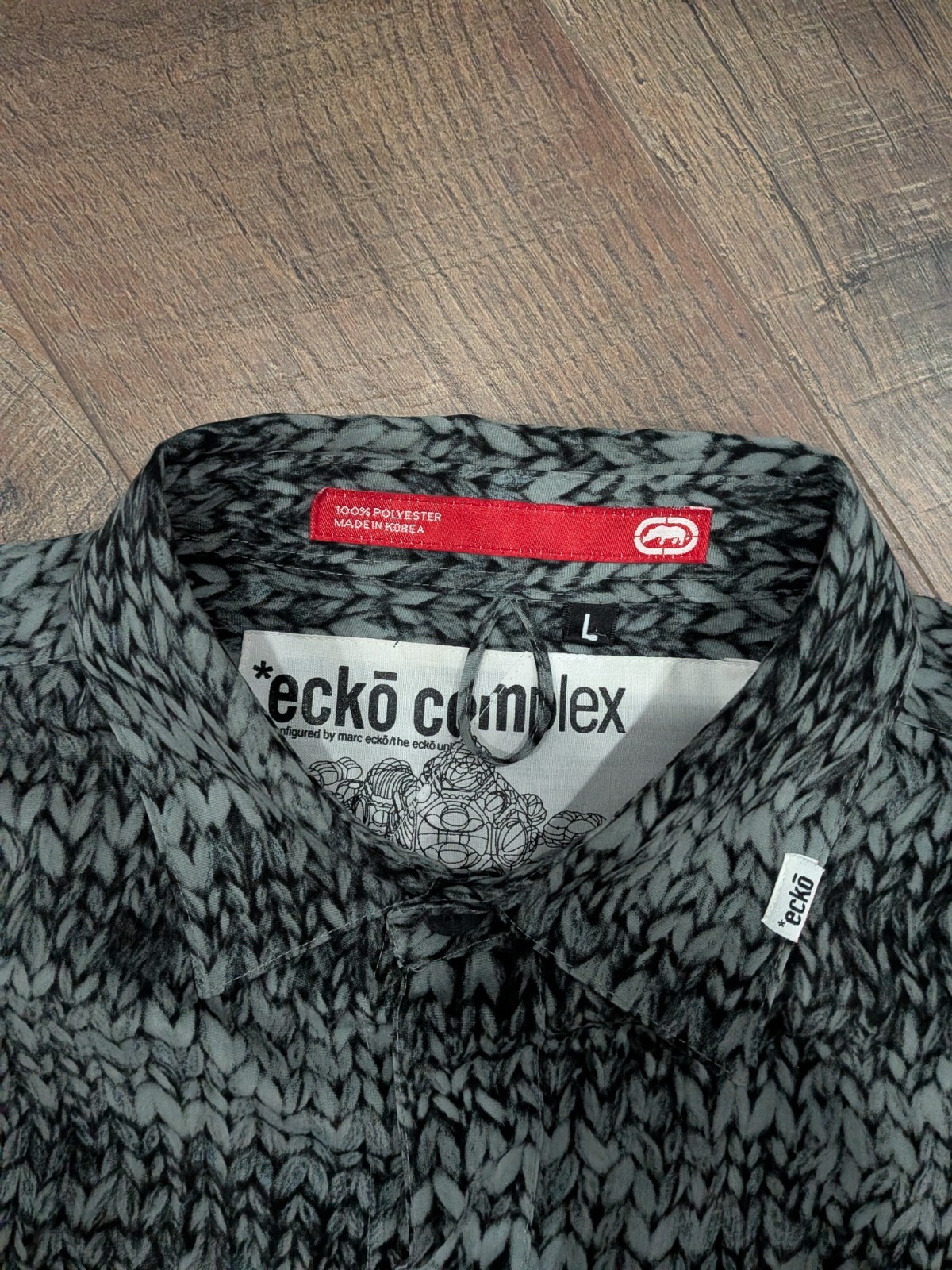 Ecko Unltd Complex Visual Language Button-Up Shir… - image 3