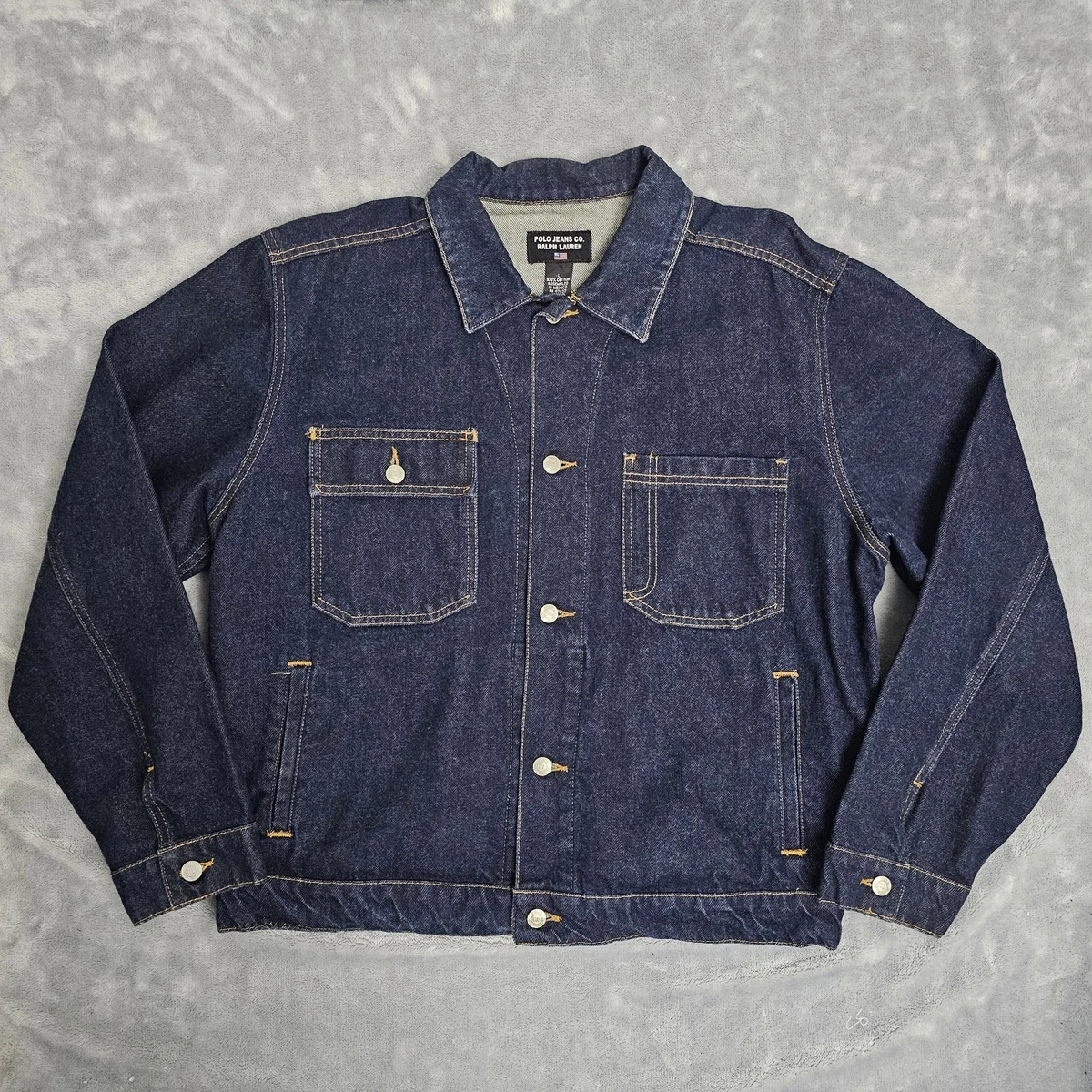 POLO JEANS CO. Ralph Laurenコットンジャケットネイビー Ralph Lauren Denim Jackets for Men for Sale | Shop New & Used | eBay