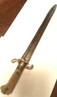 1860's Civil War Southern - 18 inch Short Sword - Side Knife Brass & Bone Handle