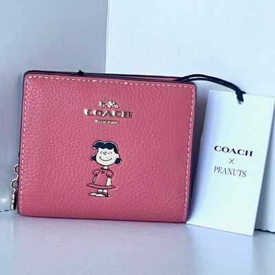 Coach x Peanuts 2025 Snap Wallet Lucy CBN89 Snoopy 75th