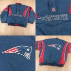 vtg 90s STARTER Pro Line New England Patriots anorak puffer bomber jacket MEDIUM
