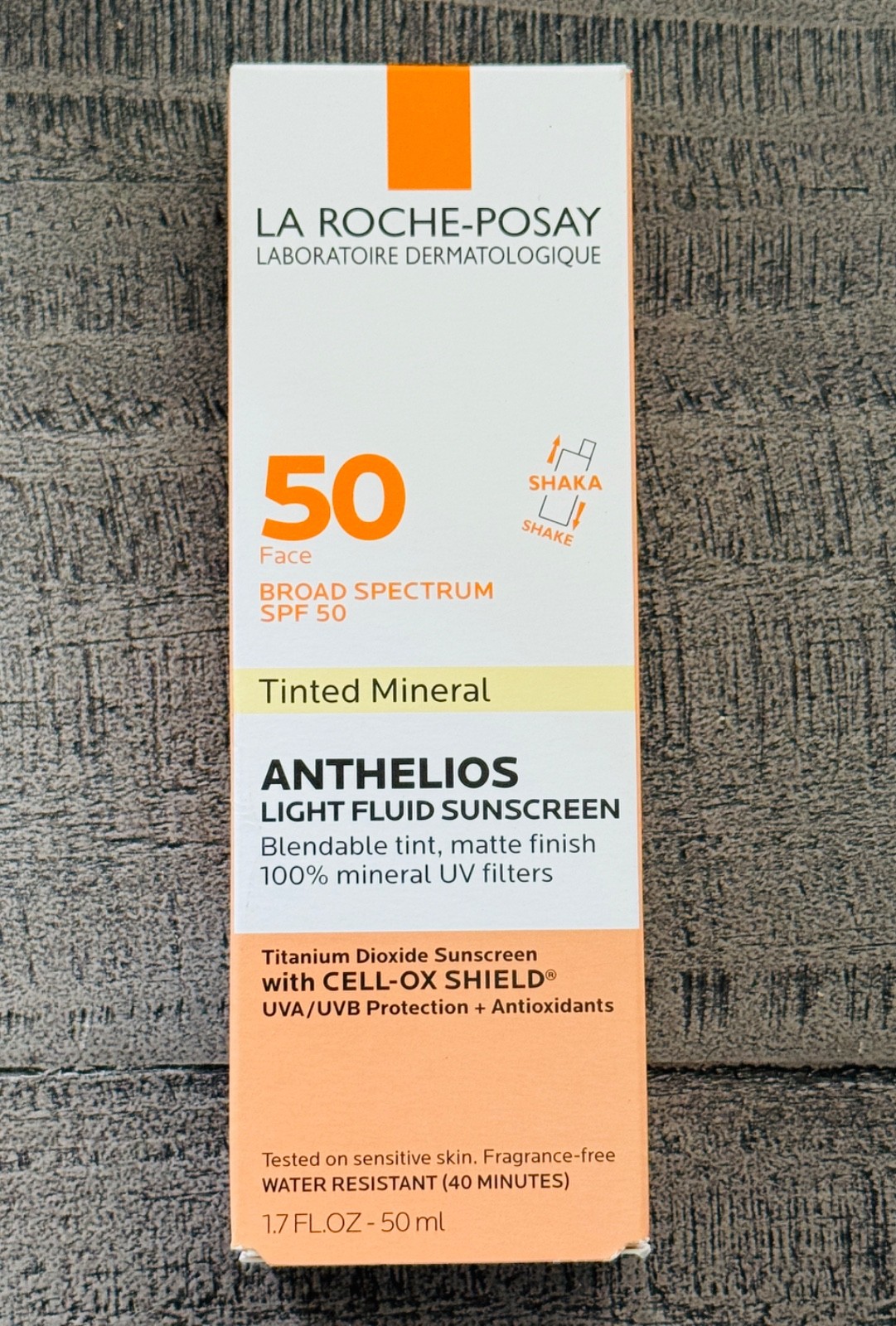 La Roche Posay Anthelios 50 Tinted Mineral Light Fluid Sunscreen for Face 1.7oz