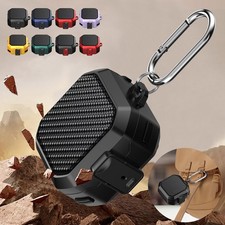 For Samsung Galaxy Buds 4/4Pro Carbon Fiber Texture Rugged Case with Secure Lock