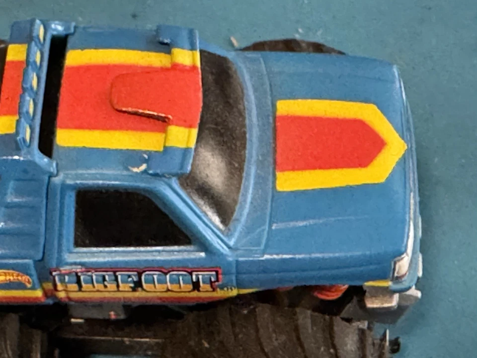 Monster Truck Marchon Big Foot azul funciona de colección HO Slot Car AFX Tyco Aurora Foto 3 de 4