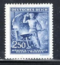 GERMANY DEUTSCHES REICH BOHEMIA & MORAVIA CZECHY STAMP MINT HINGED LOT 1653CO