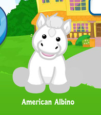 Webkinz American Albino Virtual Adoption Code Only Messaged Webkinz White Horse