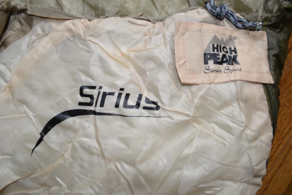 High Peak Sirius Mummy Sleeping Bag Olive Green Lightweight Camping Hiking NEW - Image 3 of 4