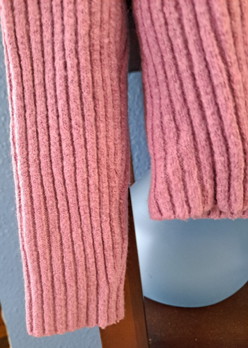 Suéter de manga larga tejido rosa polvoriento para mujer Abercrombie & Fitch talla M - Imagen 4 de 5