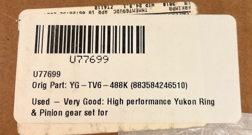 Yukon Gear High Performance Yukon Ring & Pinion Gear Set, For Toyota In A Ratio - Bild 8 von 8