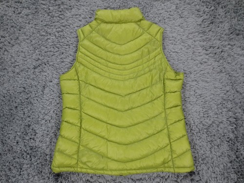Xersion Vest Womens Medium Green Nylon Down Insulated Full Zip Packable Puffer - Picture 10 of 10