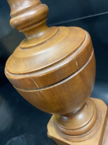 UNIQUE VINTAGE TELL CITY HARD ROCK MAPLE ANDOVER CARPENTER CLAMP TABLE LAMP - Picture 9 of 20