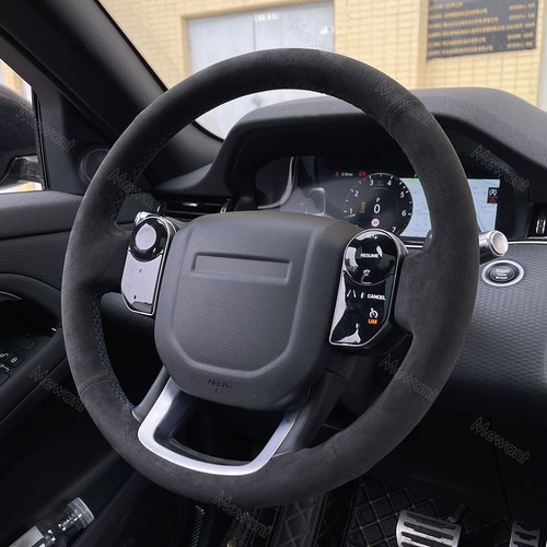For Land Rover Range Rover Steering Wheel Cover Alcantara Wrap Leather Carbon D - Picture 7 of 15