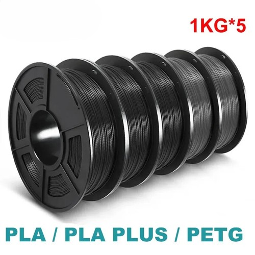 5KG 3D PLA/PETG/PLA PLUS/Clear Filament 1.75mm 5Roll 1KG 3D Printer Neatly Wound - 第 1/35 張圖片