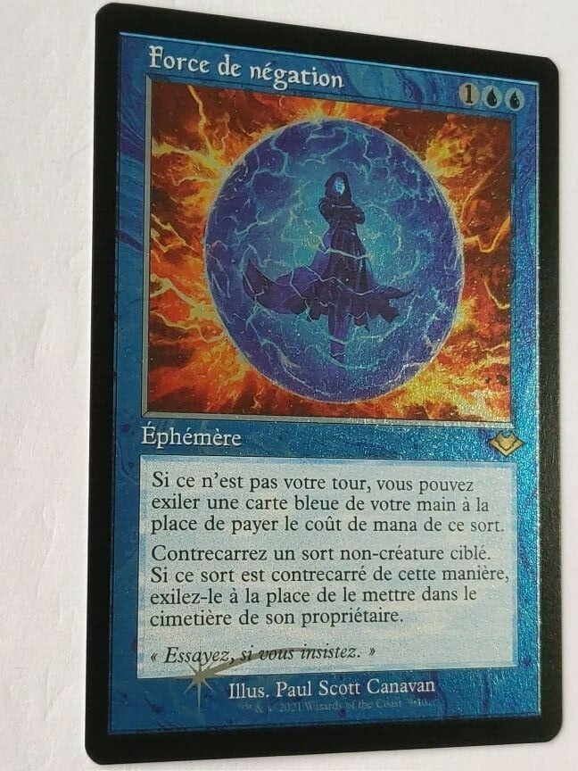 MTG Magic ♢ Force de négation ♢ Force of Negation Retro FOIL