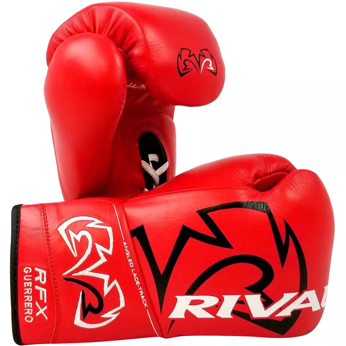 Rival Boxing RFX Guerrero HDE-F Pro Fight Lace Up Leather Boxing Gloves -  Red