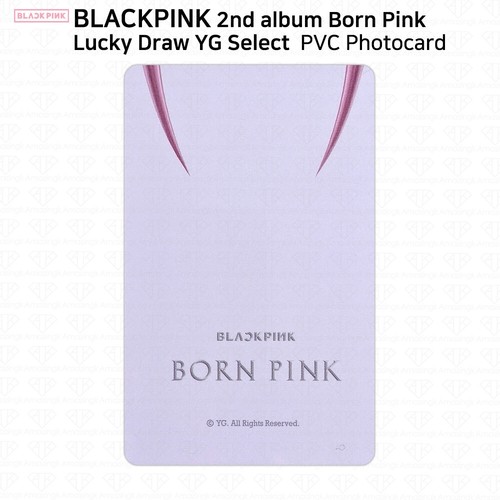 BlackPink 2nd Album Born Pink Lucky Draw PVC Photocard YG Select KPOP K-POP - Picture 28 of 44