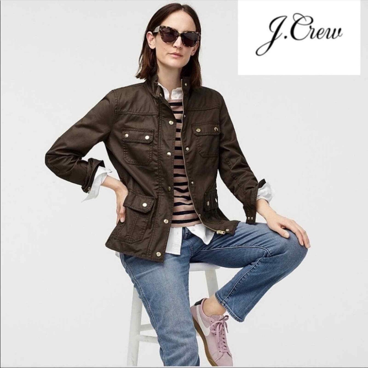 J.Crew Womens The Downtown Utility Field Jacket | eBay display picture 1