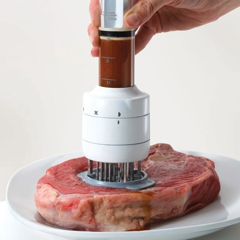 Professional Steak Meat Injector Sauces Injector Needle Flavor Marinad+++