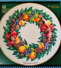 Lenox China Plate 1988 Delaware Colonial Christmas Wreath - 8th of Series