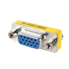 VGA SVGA 15 Pin F-f Female To Female Gender Changer Adapter Converter