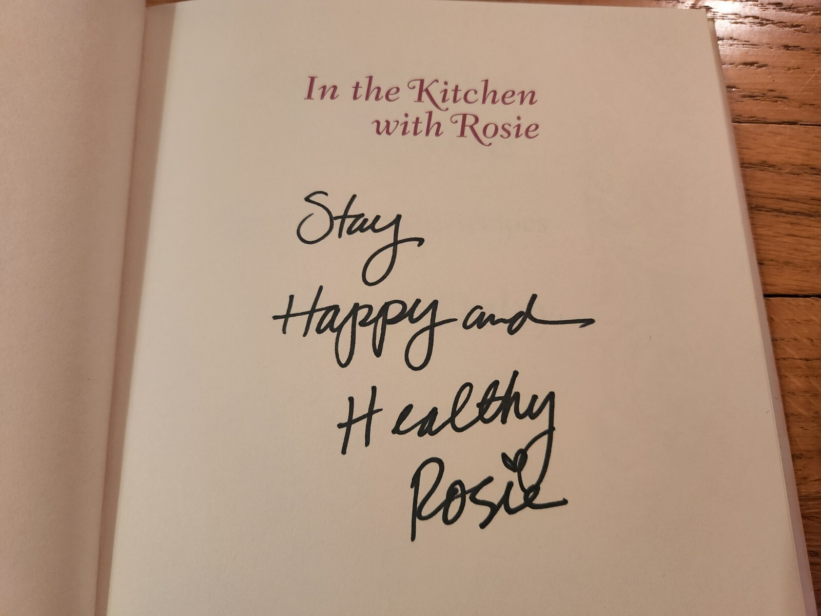 SIGNED Rosie Daley In The Kitchen With Rosie Oprah Winfrey Recipes 1994