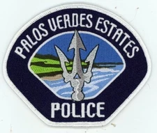 CALIFORNIA CA PALOS VERDES ESTATES POLICE NICE SHOULDER PATCH SHERIFF