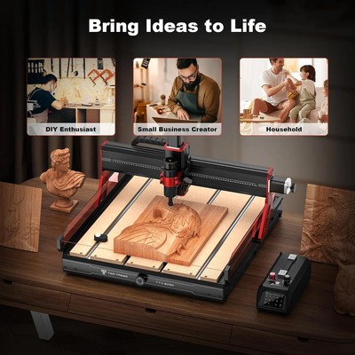 Twotrees TTC6050 CNC Router Cutter Laser Engraving Cutting Machine for Metal Woo