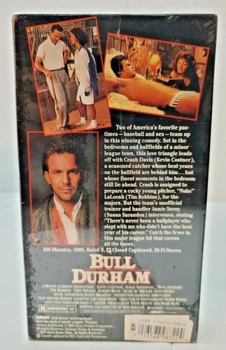New Bull Durham 1988 VHS Tape Kevin Costner, Susan Sarandon - Picture 4 of 7