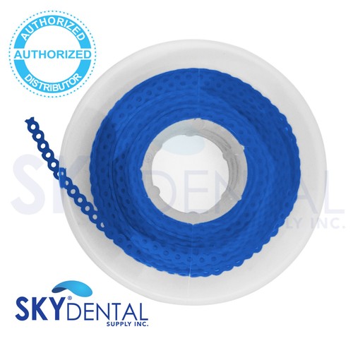 Elastic Power Chain Dental Orthodontic Rubber Braces Bands Short/Long 15' Spool - Picture 11 of 42