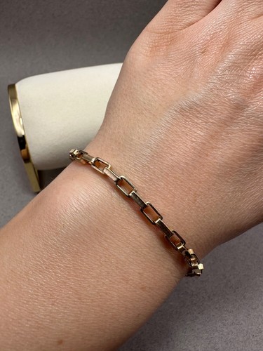 Gebrauchtes ausgefallenes Gliederarmband 9 kt Gelbgold SC294