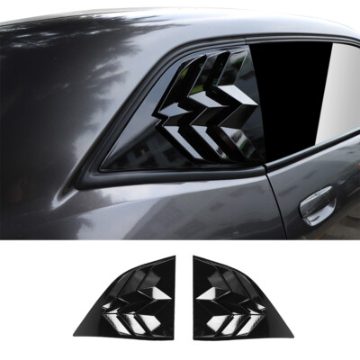 Quarter Side Window Scoop Louvers For Dodge Challenger 2010-2019 Cover Vent