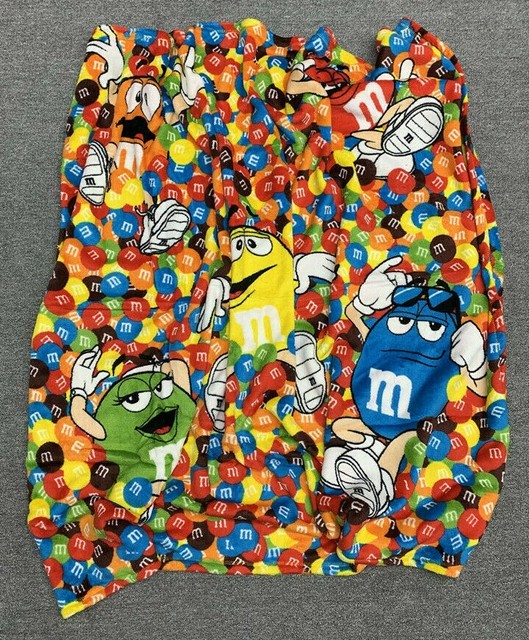 Genuine M & M's 100 Artificial Polyester Coral Fleece Soft Blanket