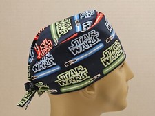 Scrub Hat/Skull Cap Mens - Star Wars Lightsaber