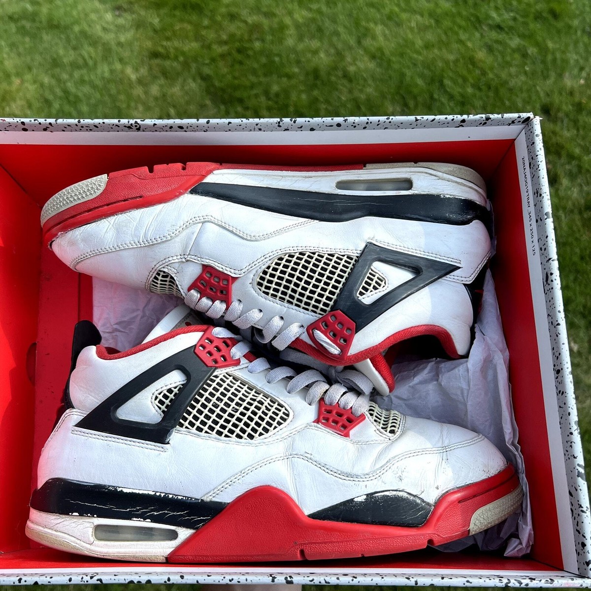 Nike Air Jordan 4 Retro OG Fire Red 2020 Men\'s Shoes - Size 10 - Ships Now Jordan Brand × Nike Nike Air Jordan 4 Retro OG Fire Red  main image 4