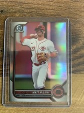 2022 Bowman Draft Base Chrome Refractor #BDC-100 Matt McLain Cincinnati Reds
