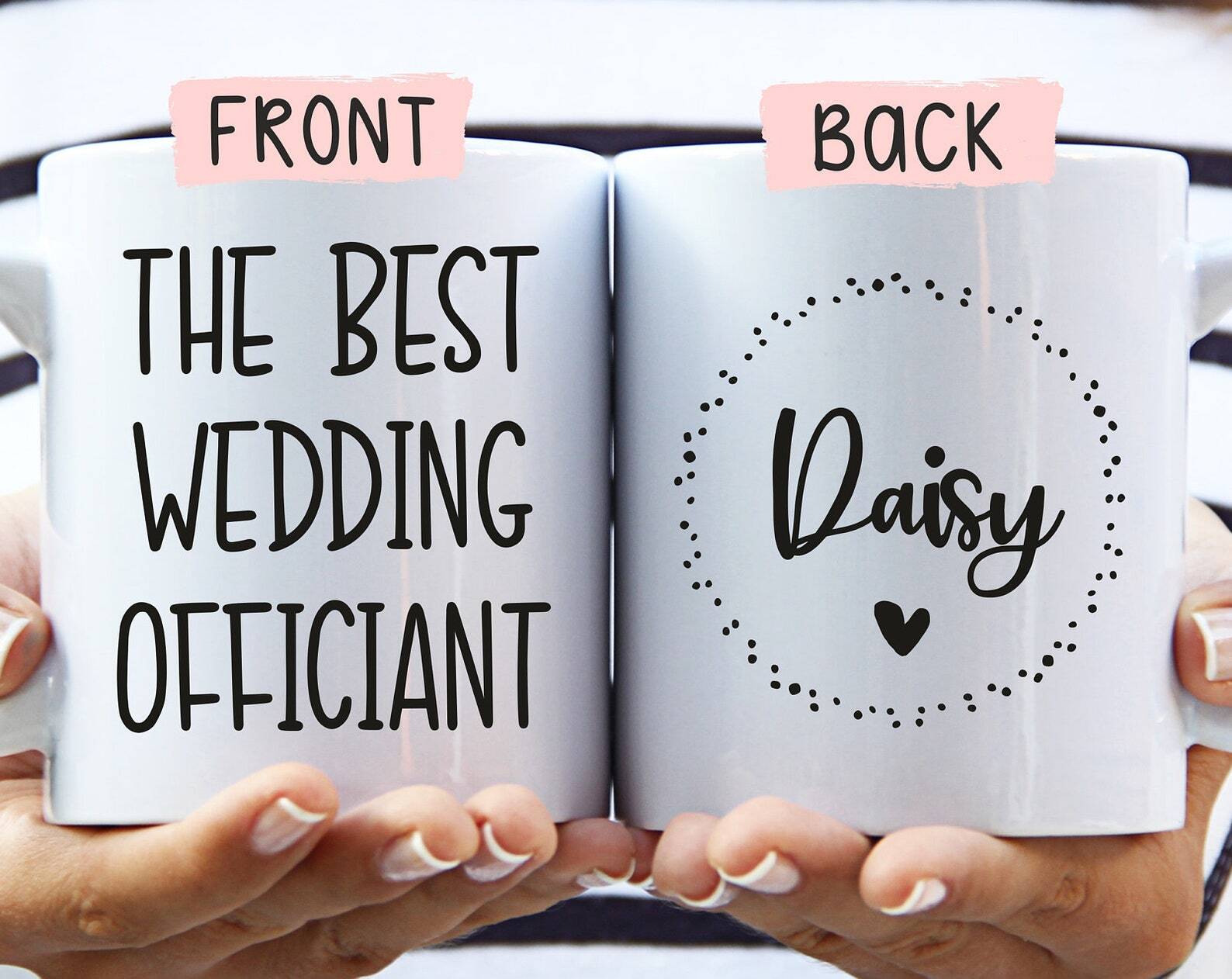 Personalized Best Wedding Officiant Mug Wedding Officiant Thank You Gift Wedding