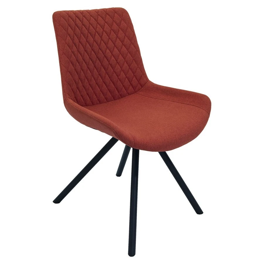 Fabric and sale metal dining chairs