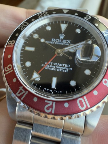 Rolex GMT-Master Red/Black Coke Men’s 40mm 16700 Stainless Steel Oyster Bracelet