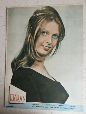Ekran - Rok 1960 - Beata Tyszkiewicz, Pascal Audret,  polish film magazine