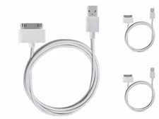 3x USB Sync Data Charging Charger Cable Cord fits iPhone 4 4S iPod Touch 4th Gen
