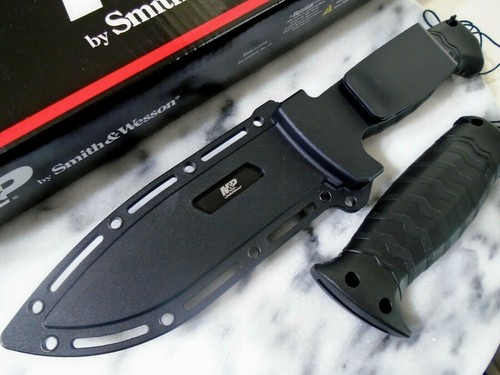 Smith & Wesson M&P Grip Swap Combat Bowie Hunter Knife 8Cr13 Full Tang 1085886 - Picture 8 of 8