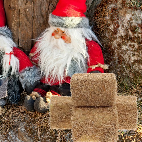 12 Pcs Mini Hay Bales Simulation Miniature Haystack Model Fake Simulated Decor - Picture 9 of 12