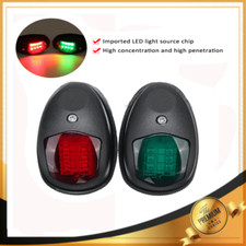 12V LED Indicator Navigation Light Red Green Port Starboard Marine Boat Yacht UK