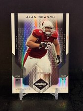 2007 Leaf Limited Football Alan Branch Rookie RC Card #261 #'ed /99