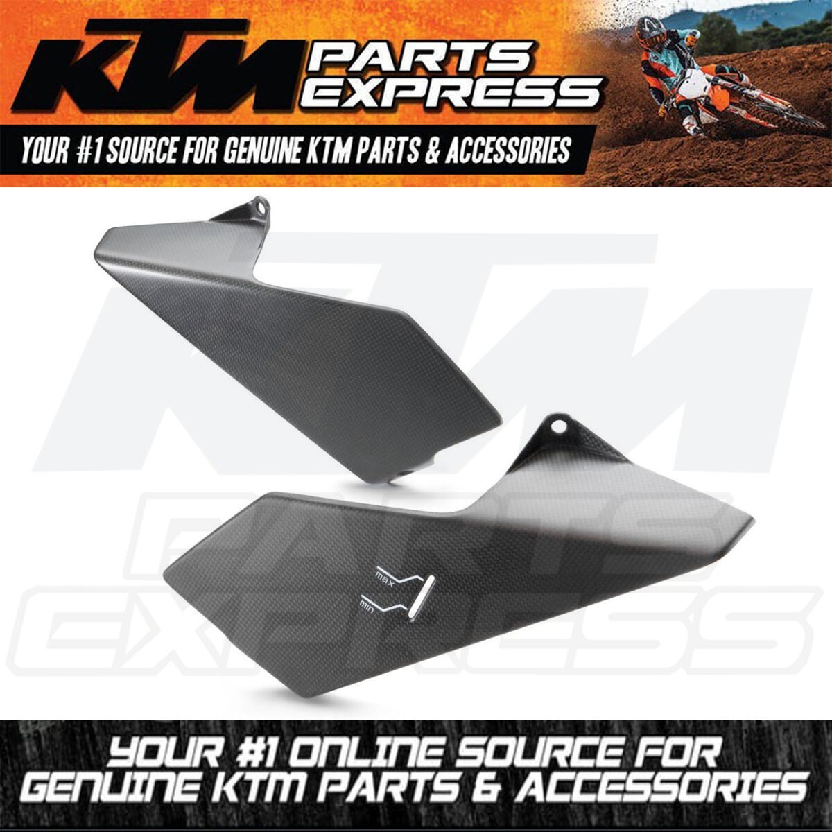 NEW OEM KTM CARBON FIBER SIDE FAIRING SET 790 890 DUKE R
