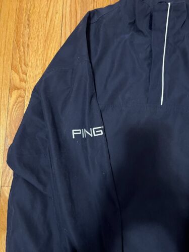Ping Collection 1/4 Zip Pullover Windbreaker Rain Jacket NWT Size M Navy Color - Picture 6 of 11